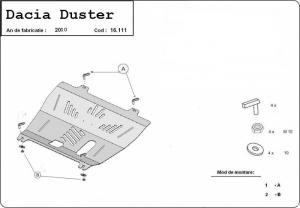 Scut motor metalic Dacia Duster