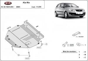 Scut motor metalic Kia Rio