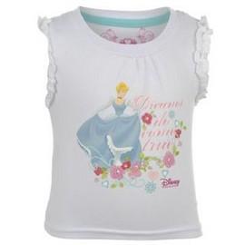 Bluza bebelus Disney Princess cu volanase si imprimeu cu Cenusareasa