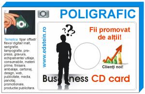 CD card de promovare reciproca in grup - Categoria POLIGRAFIC