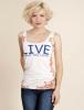 Top "live what you love" white