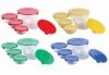 Set boluri de sticla cu capace de plastic 10 piese