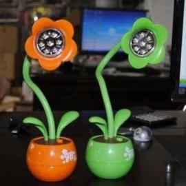 Lampa de birou cu leduri si usb (Floare)