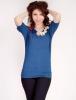 Bluza "flowers on my rope" dark blue