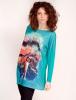 Bluza "don't steal " turquoise