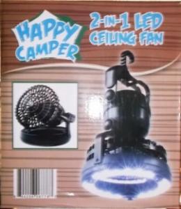 Lanterna 2 in 1 cu ventilator -Happy Camper