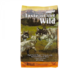 Taste Of The Wild High Prairie Puppy 13.6kg + CADOU o pipeta antiparazitara Amflee Spot On la alegere