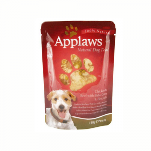 Applaws Dog Adult cu pui, vita, porumb crud si brocoli, plic 150 gr