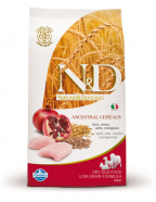 N&D Low Grain Adult Mediu Pui si Rodie 12 kg + recompensa Prime Hide Chicken Chips 100gr