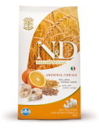 N&D Low Grain Adult Mediu Peste si Portocale 12 kg + pipeta antiparazitara AMFLEE la alegere