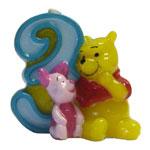 Lumanare 3D cifra 3, Winnie the Pooh