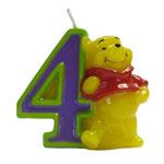 Lumanare 3D cifra 4, Winnie the Pooh