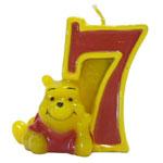 Lumanare 3D cifra 7, Winnie the Pooh