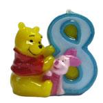 Lumanare 3D cifra 8, Winnie the Pooh