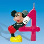 Lumanare 3D Mickey Mouse cifra 4