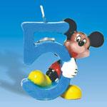 Lumanare 3D Mickey Mouse cifra 5