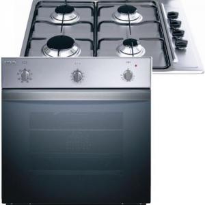 Studio Casa  cuptor electric inox,plita pe gaz inox-Pachet promotional