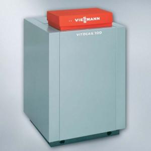 Viessmann Pachet Cazan Vitogaz 100-F 35 kW, Automatizare Vitotronic 100 KC4, Boiler Vitocell 100-V 200 l-GS1D557