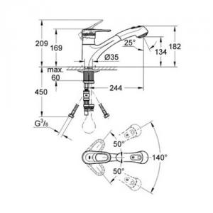 Grohe EUROPLUS - cu dus-33933000