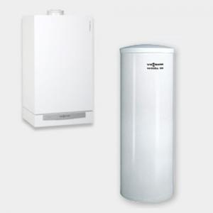 Viessmann Vitodens 200 W - pachet Standard 60, centrala termica in condensatie cu boiler + Filtru pentru dedurizarea apei-WB2B786