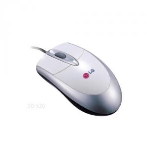 Mouse LG optic scroll PS2, white-3D- 520