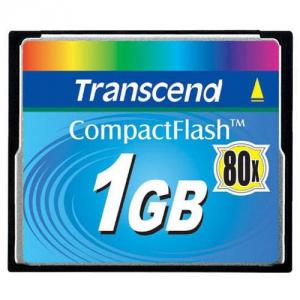 Transcent Compact Flash 80x, 1GB-TS1GCF80
