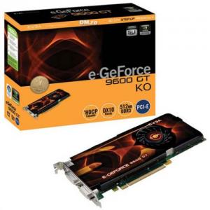 EVGA e-GeForce 9600 GT KO, 512MB DDR3, 256 biti-512-P3-E865-AR