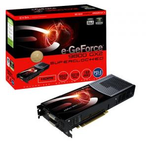 EVGA e-GeForce 9800 GX2 SC, 1GB DDR3, 512 biti-01G-P3-E892-AR