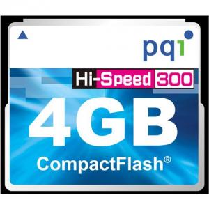 PQI Compact Flash 300x, 4GB-CF 4GB Hi-Speed 300X