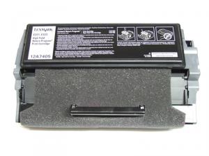 Cartus original imprimanta Lexmark 12A7405 negru de capacitate mare pentru E321 E323 12A7405, nou, open box