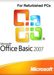 Licenta Microsoft Office Basic 2007 for Refurbished PC (numai impreuna cu sistem refurbished)