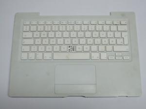 Palmrest + touchpad cu tastatura DEFECTA cu taste lipsa Apple MacBook White A1181 13 inch 613-7116 613-6695 fara panglica