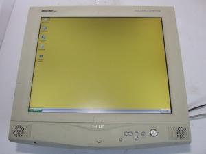 Monitor LCD 18.1 inch Philips Brilliance 180P, ecran zgariat, carcasa zgariata, fara talpa, fara alimentator si fara cablu VGA DISP_058