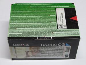 Cartus original imprimanta Lexmark C544X1CG Cyan de capacitate extra mare pentru C544 C546 X544 X546 X548, nou