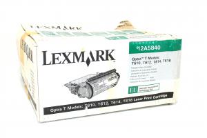 Cartus Original Lexmark 12A5840 Black pentru Lexmark Optra T610 / T612 / T614 / T616, nou, cutie deteriorata