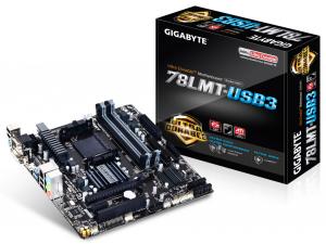 Placa de baza GIGABYTE GA-78LMT-USB3, socket AM3+, 4 x DDR3, 6 x SATA2, Micro ATX