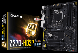 Placa de baza GIGABYTE GA-Z270-HD3P, socket 1151, 4 x DDR4, 6 x SATA3, ATX