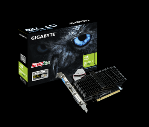 Placa video GIGABYTE GeForce GT 710 Silent 1GB DDR3 64-bit Low profile, N710SL-1GL