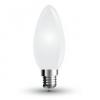 Bec led - 4w filament  e14 white cover candle