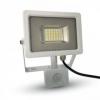 Proiector led 20w   corp alb smd  cu senzor