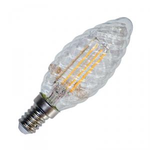Bec LED 4W E14 Alb Rece Lumanare Filament