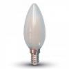 Bec led - 4w filament  e14 frost cover candle