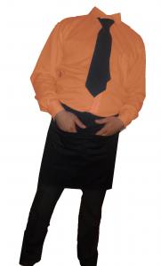 Camasa portocalie cu maneca lunga