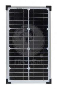 Panou solar fotovoltaic monocristalin 20W pentru alimentare iluminat, gard electric, etc.