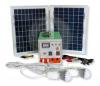 Kit solar fotovoltaic complet cu invertor incorporat, pentru iluminat cu LED-uri si alimentare dispozitive mici