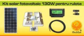Kit fotovoltaic 130W pentru rulota