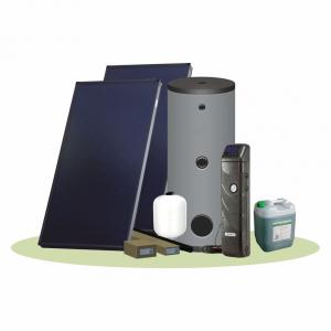 Pachet solar (kit) complet apa calda menajera pentru 4-6 persoane (PF Confort Plus ZPS)