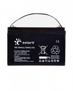 Baterie (acumulator) GEL SolarV 100Ah, 12V, C10 deep cycle