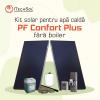 Pachet solar (kit) apa calda menajera pentru 4-6 persoane, fara boiler (PF Confort Plus fara boiler)