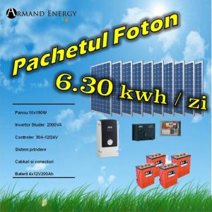 Pachet fotovoltaic 6.30 kwh/zi Foton